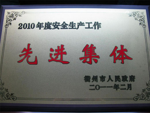 2010年度安全生產工作先進集體